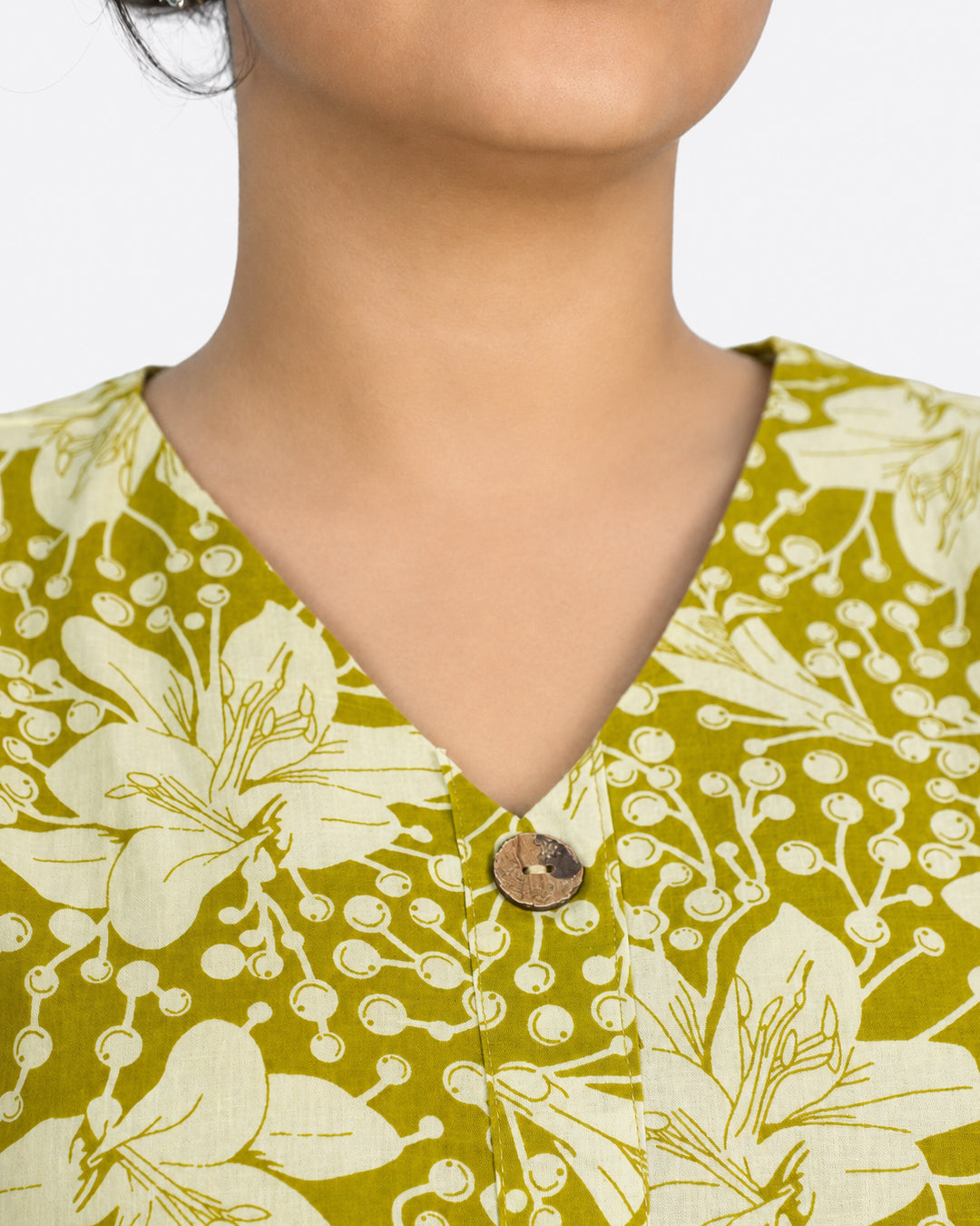 Olive Floral Co-Ord Set