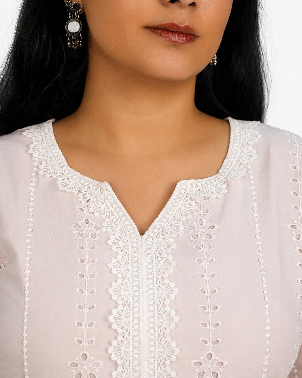 Blush Chikankari Co-Ord Set - Kurti Set