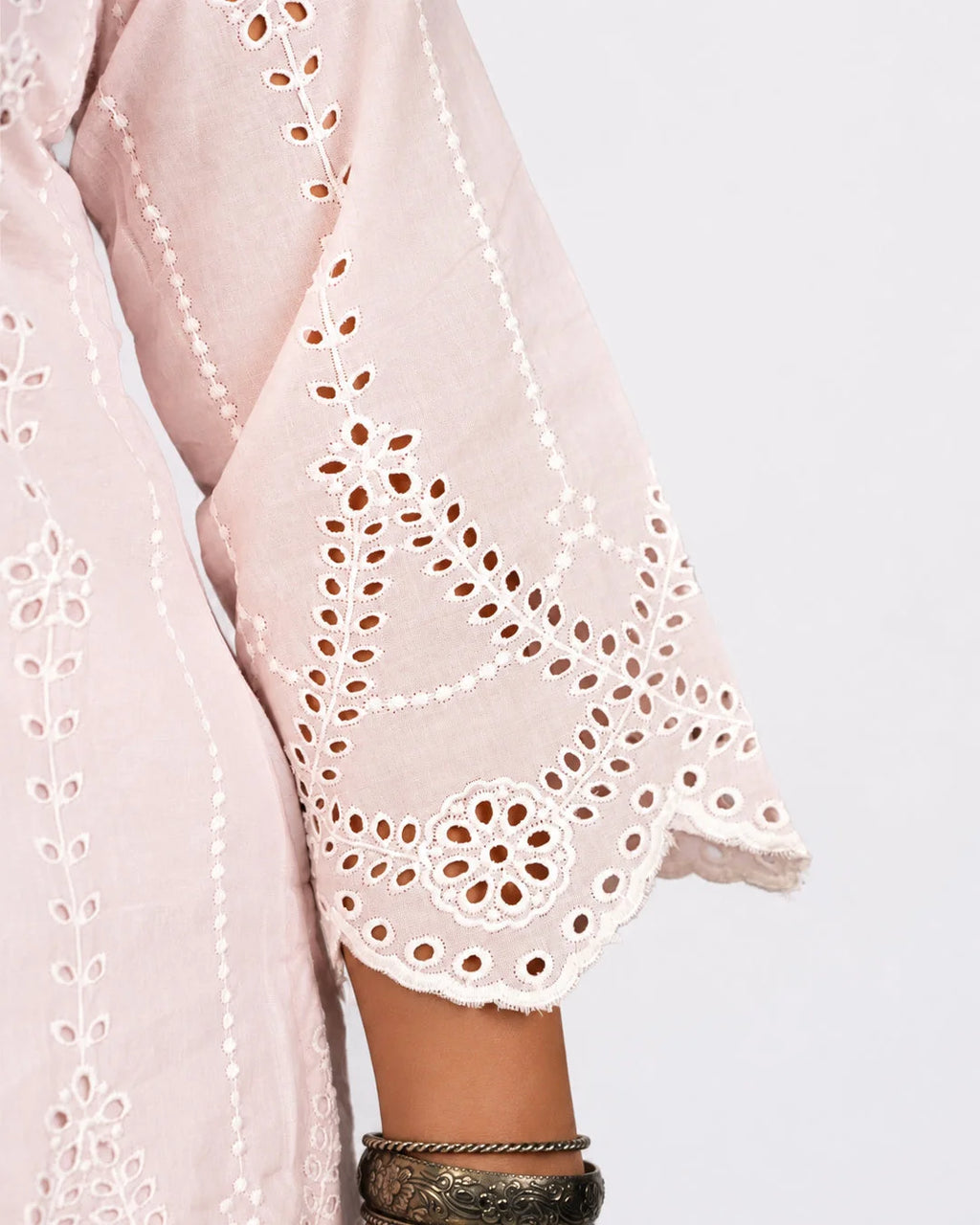 Blush Chikankari Co-Ord Set - Kurti Set