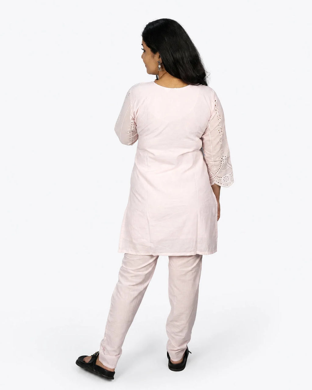 Blush Chikankari Co-Ord Set - Kurti Set