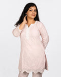 Blush Chikankari Co-Ord Set - M - Kurti Set
