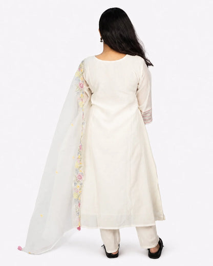 Embroidered Kurti Dupatta Set - Kurti Set