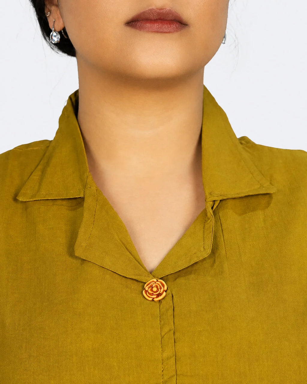 Mustard Solid Co-Ord Set - Kurti Set