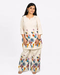 Rose Bloom Co-Ord Set - M - Kurti Set