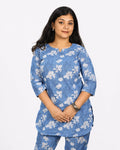 Sky Blue Co-Ord Set - M - Kurti Set